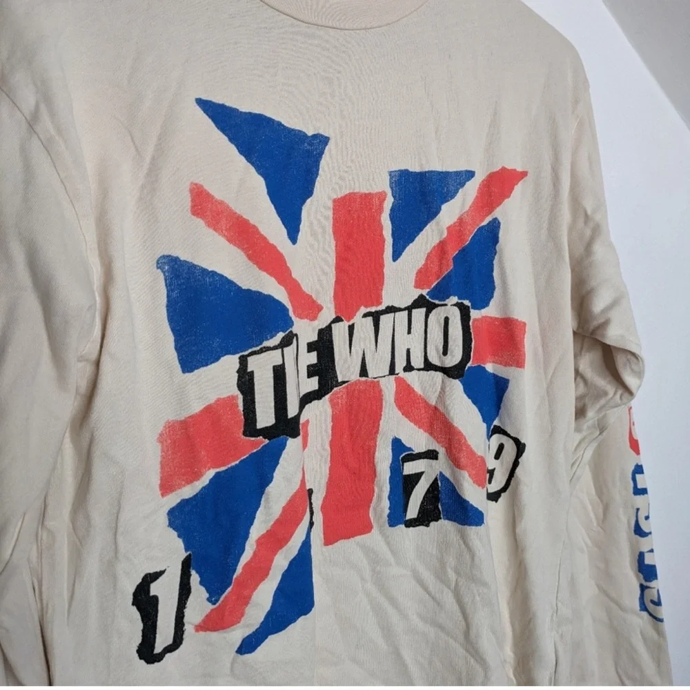 DAYDREAMER The Who 1979 Oversized Long Sleeve Tee NWOT Size XS - Picture 2 of 8